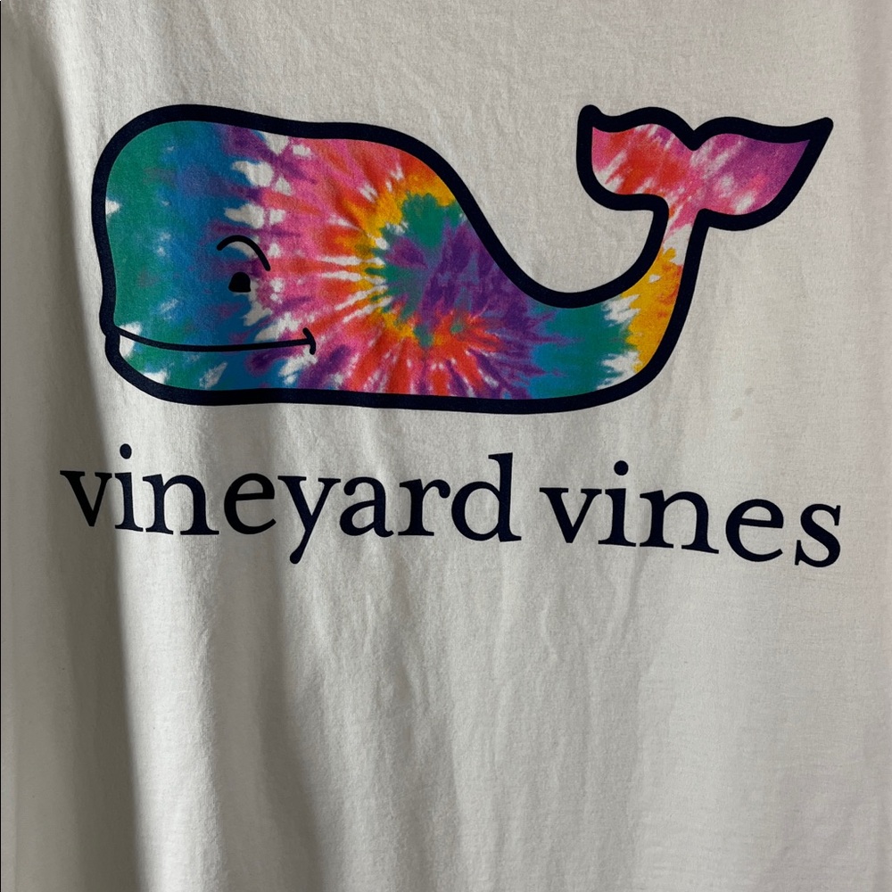 Vineyard Vines Classic White Short Sleeve Tee Men Size Large 100% Cotton Logo - Picture 5 of 7